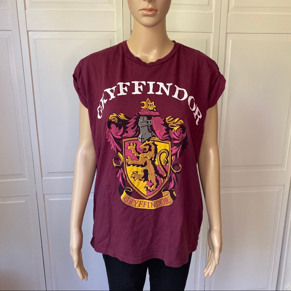 Harry Potter Gryffindor rolled sleeve Tee  SZ 16